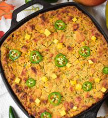 Mango Jalapeño Gluten-Free Cornbread Stuffing for Thanksgiving