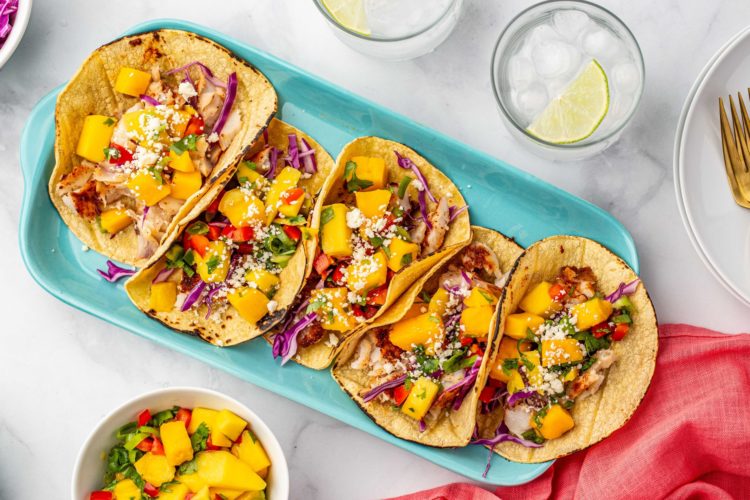 Baja Fish Tacos with Mango Salsa