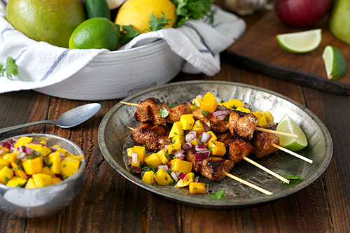 Jerk-Skewers-Mango-Salsa