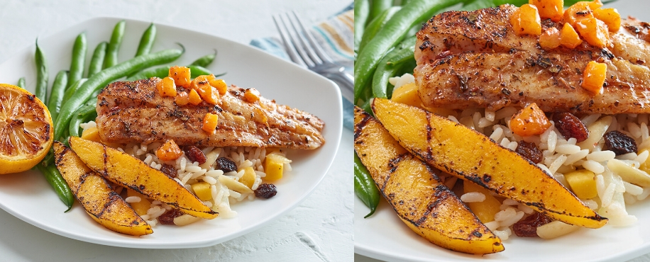 Grilled Snapper with Mango Butter Recipe Header
