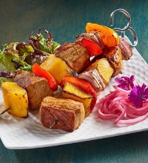 Indonesian Spicy Mango Pork Skewers Recipe Teaser