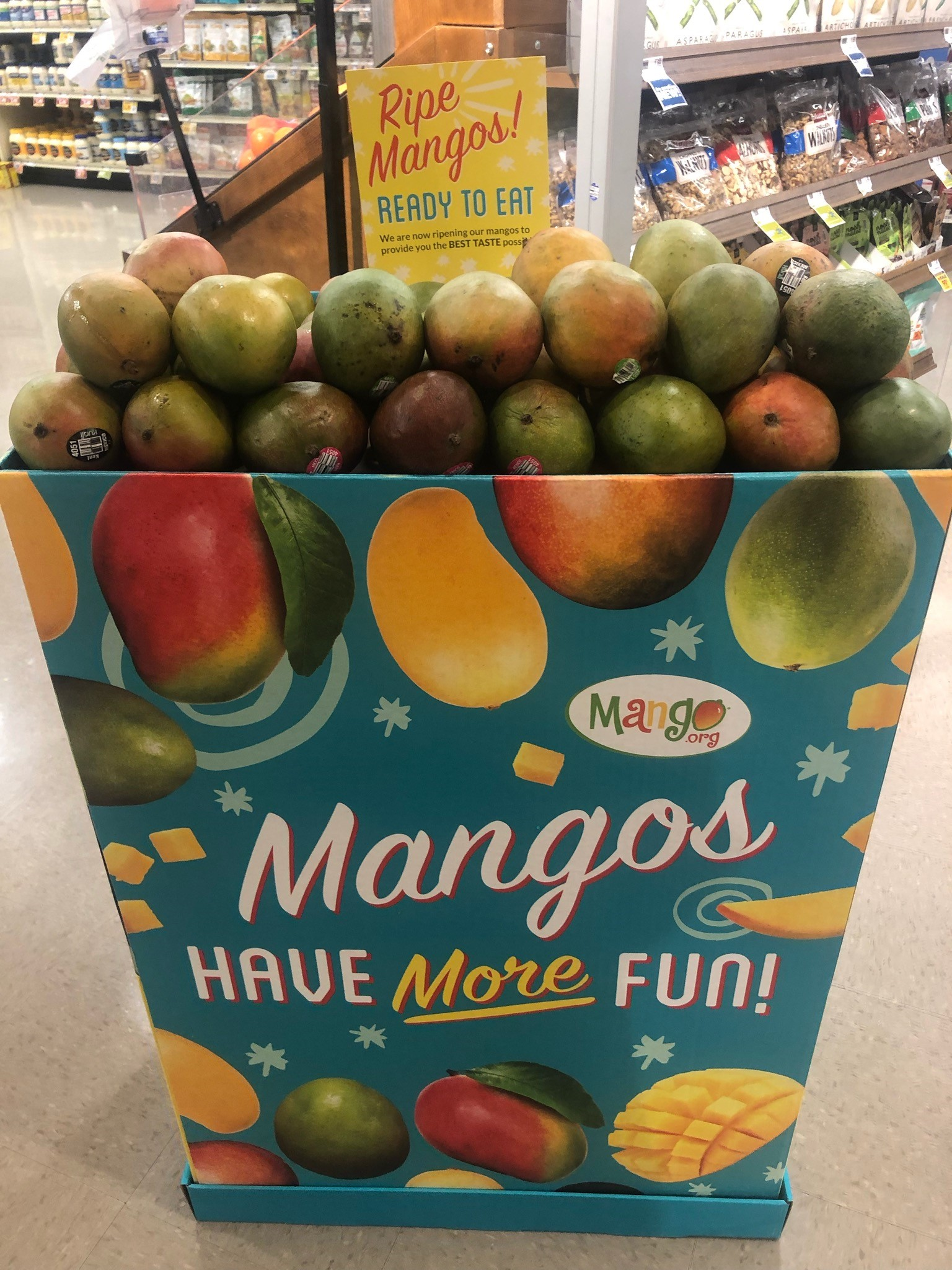 Mango Display Bin at Food Lion Supermarket