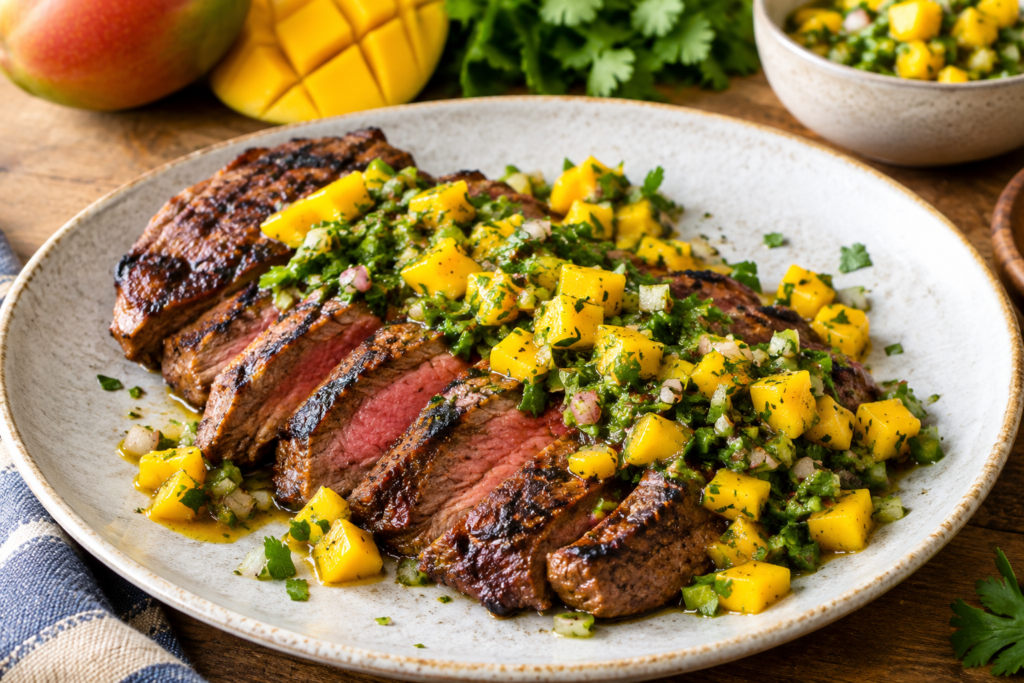 Brazilian Mango Chimichurri Steak Recipe