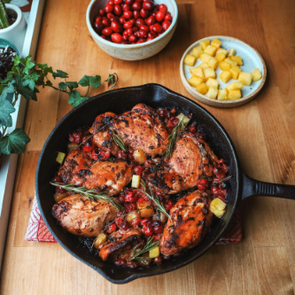 Honey Glazed Chicken with Mango & Cranberries