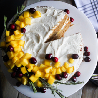 Mango Gluten-free Gingerbread Cake