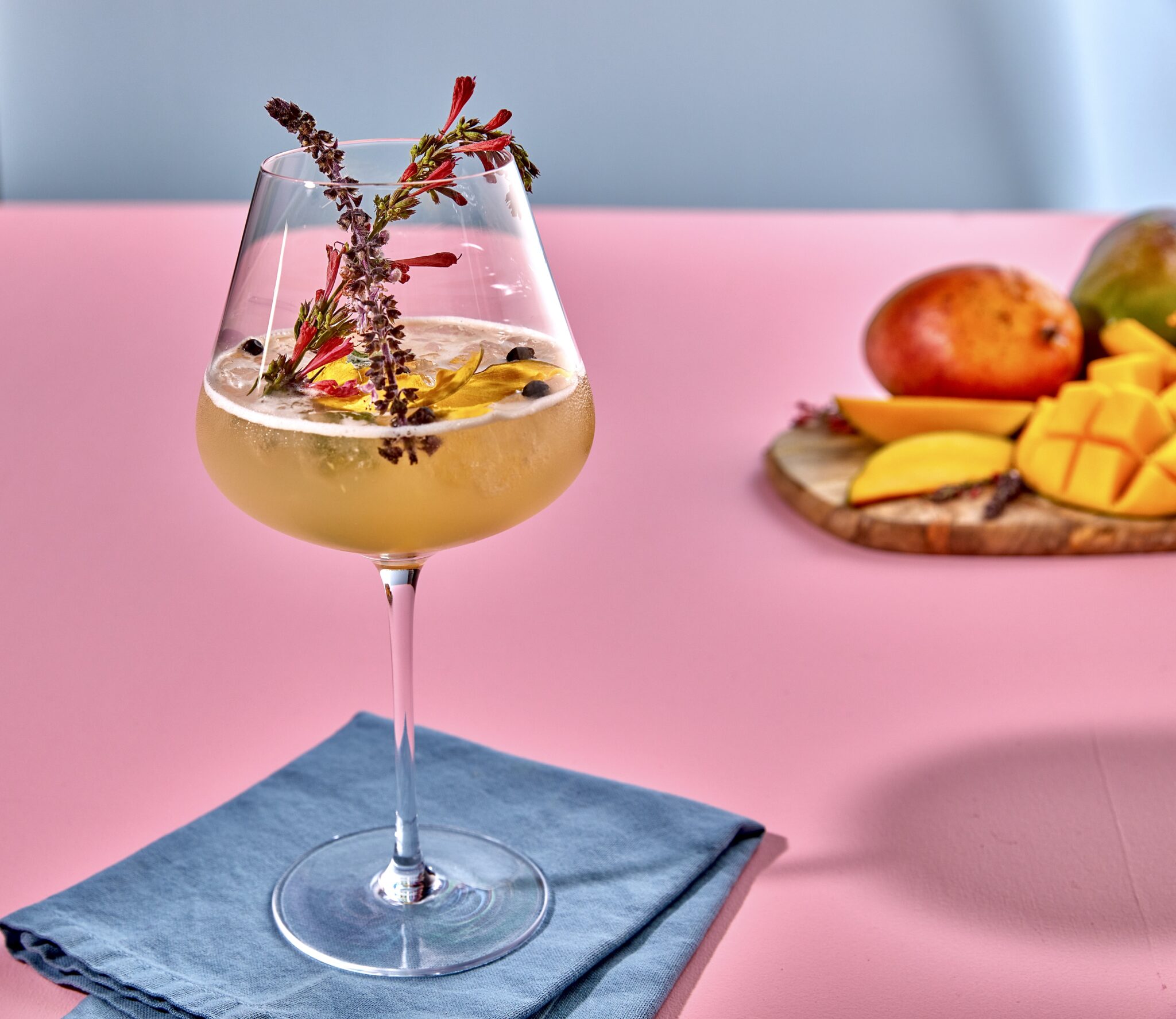 Sparkling Mango Strawberry Sangria