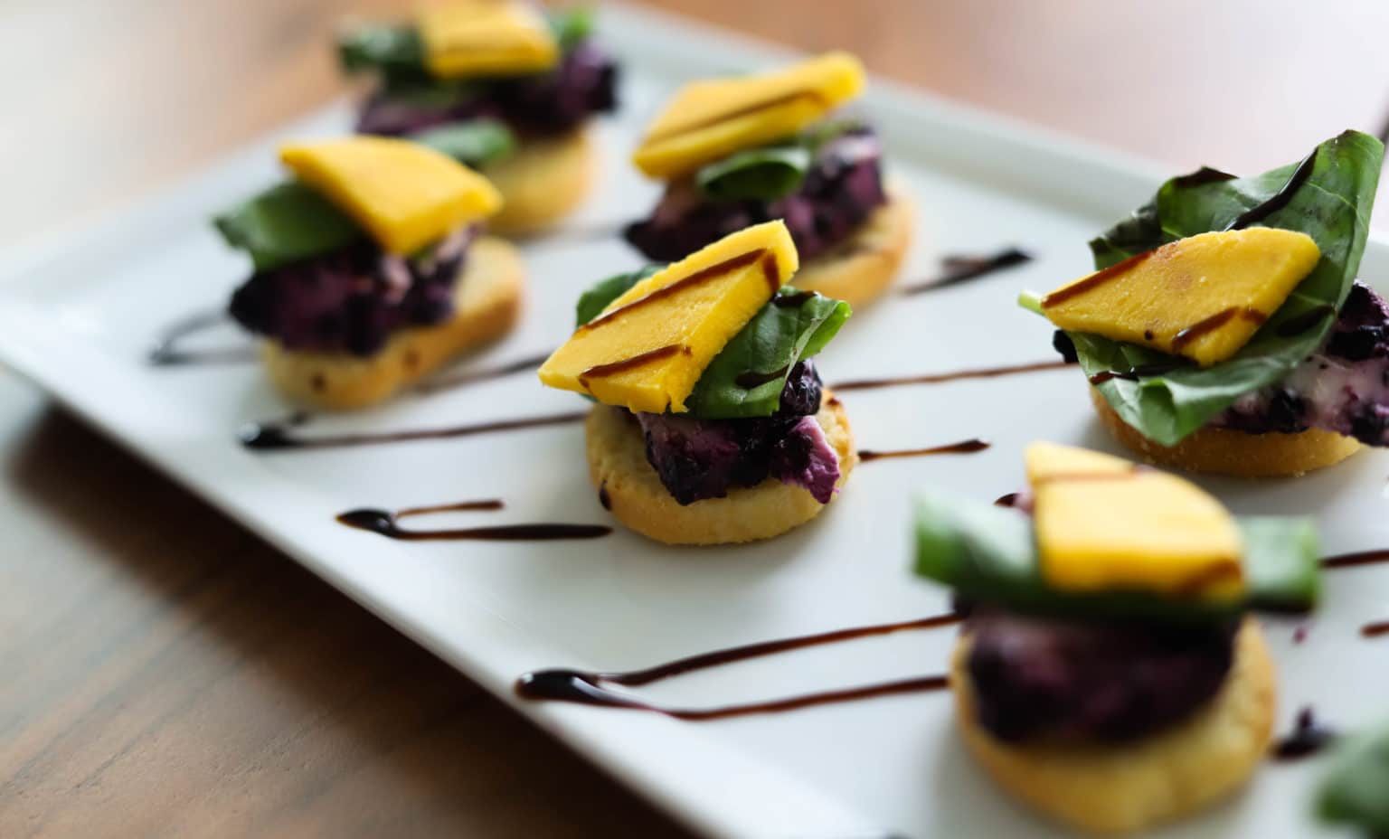 Mango Goat Cheese Crostini