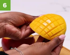 How to Cut Mango Hedgehog Method Step 6