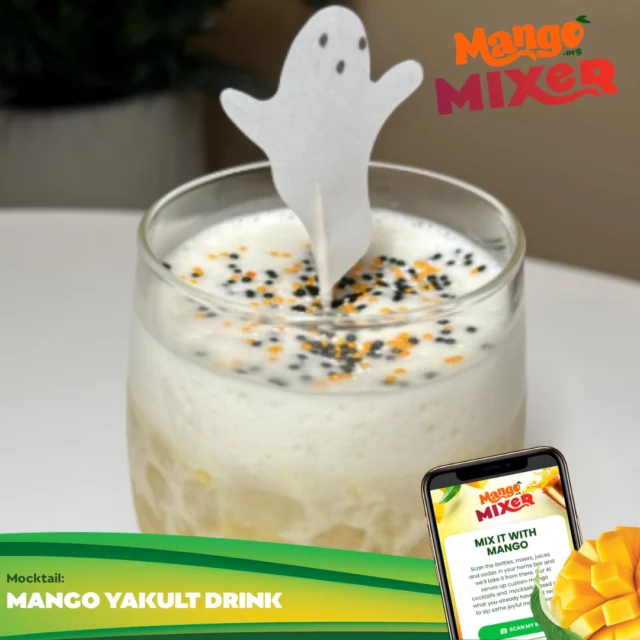 Our spooky-sweet potion is ready for the Mango Mixer! 🎃 We whipped up this ghoulishly good Mango Yakult Mocktail that's perfect for all your Halloween parties.

Want the full recipe? Head over to the Mango Mixer in our bio!

Choose 'mocktail'.

Select 'enter ingredients manually'.

Add ingredients like Mango to unlock the full recipe tailored just for you! 

#Mocktail #Mango #mangomixer #halloween #spookyseason #drinks