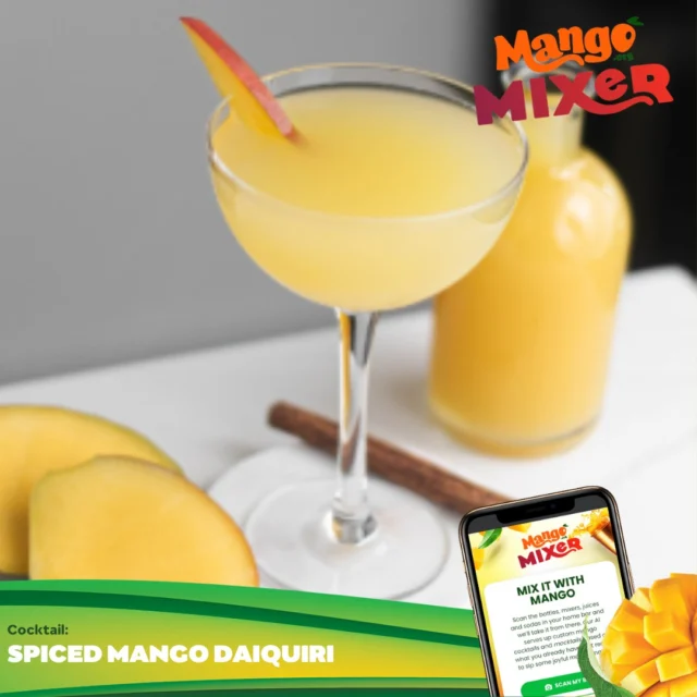 The daiquiri got a fall glow-up. ✨ Meet the Spiced Mango Daiquiri—all the tropical tang, warmed with your favorite seasonal spices.

Find the recipe by hitting the link in our bio and using the Mango Mixer tool!

#MangoCocktail #FallVibes #Daiquiri #Cocktails