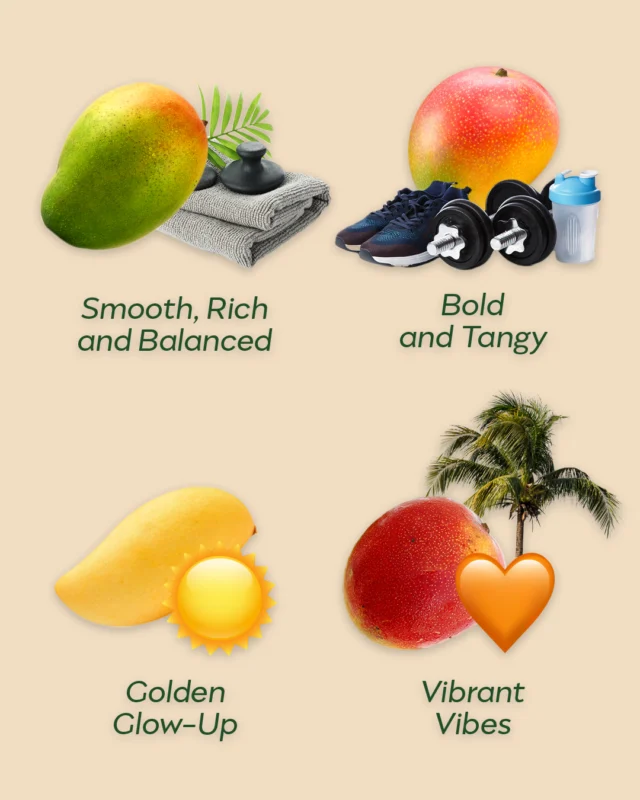 Just give me the right mango for the right moment. 🥭

🥭 Meet Kent: The smooth, rich and balanced Mango
🥭 Meet Tommy Atkins: The bold and tangy Mango
🥭 Meet Honey: The golden glow-up Mango
🥭 Meet Haden: The vibrant vibes Mango

#mango #mangovarieties #freshstart #healthylifestyle