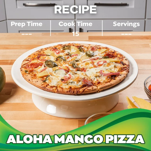 Mango on pizza? YES. 🥭🍕 

This Aloha Mango Pizza is the perfect sweet, savory, and spicy tropical upgrade. 🔥

Tag a pizza lover who needs this recipe 

#mango #pizza #recipe