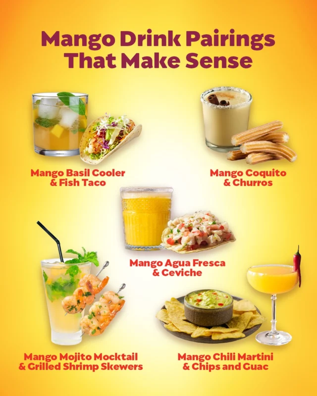 The perfect match exists. 🥭🥭 

Raise your glass, grab a bite and savor the ultimate mango pairing.

#mango #mangopairings #perfectpairing