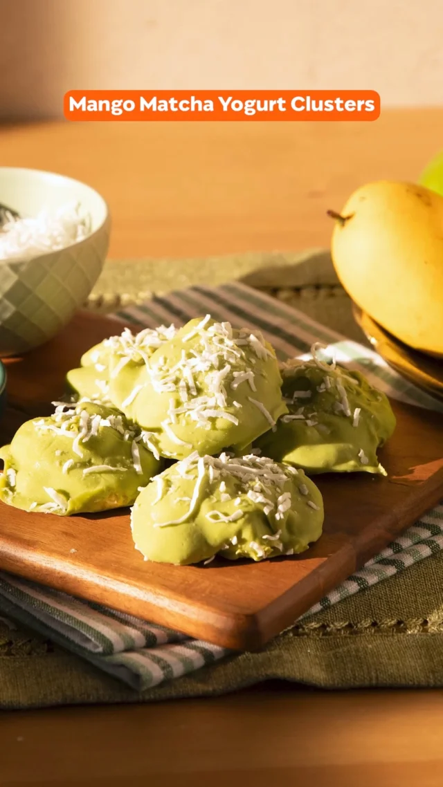 Matcha Mango Yogurt Clusters are our go-to feel-good treat this St. Patrick’s Day and beyond. 🍀🥭

#mango #sweettreat #mangomatcha #matcha #mangorecipes​