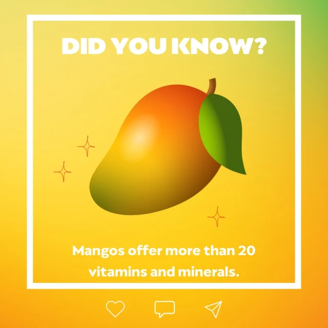 More than just a sweet treat! 🥭✨ Mangos provide over 20 vitamins and minerals in every bite. 

👉 Share this with a mango lover!
 #mango #funfacts #mangofacts #Mangoboard