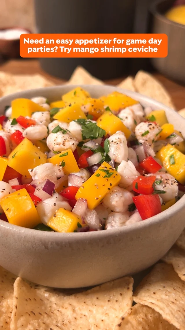 Impress the crowd with zero effort. 🥭✨ This ceviche brings together the sweetness of mango with the crunch of hearts of palm and savory shrimp. Just chill and serve!

👉 Save this for your next patio party. #mango #ceviche #appetizer #mangoboard