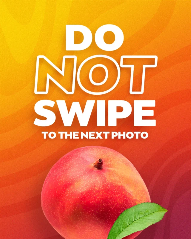 OK, OK—you swiped 😌We get it. Mangos are tempting, delivering vitamin C, folate and pure, delicious joy.

#mango #mangofacts #doNOTswipe #swiperight #mangosurprise