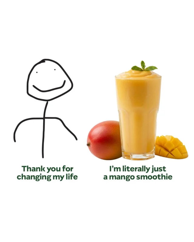 Proof that the smallest things can hit the sweetest. It goes without saying, but... thank you, mango, for changing my life. 🥭 🧡 

#mango #thankyouforchangingmylife #mangosmoothie