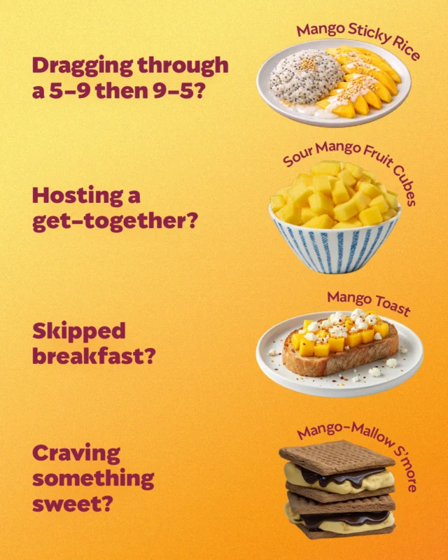 Whatever the mood, mango delivers💛 

A sweet snack, comfort food or a pick-me-up ✨ Any type of day, a little more joy.

#mango #foodpickmeup #treatyourself #mangosnack