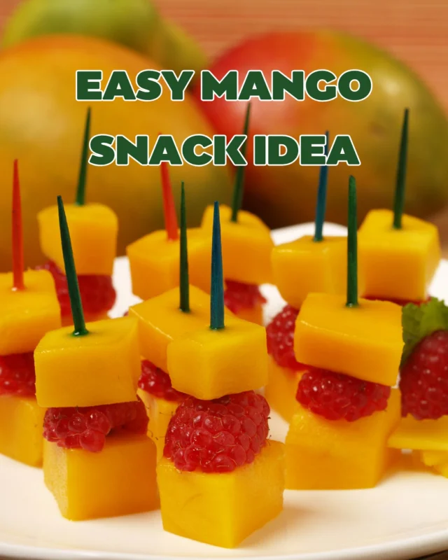 If you're looking for an easy snack idea, we got you covered. Try these mango raspberry stackers that are delicious and quick to make.🥭 

#mangoraspberry #easysnackidea #mangosnack #easyrecipe