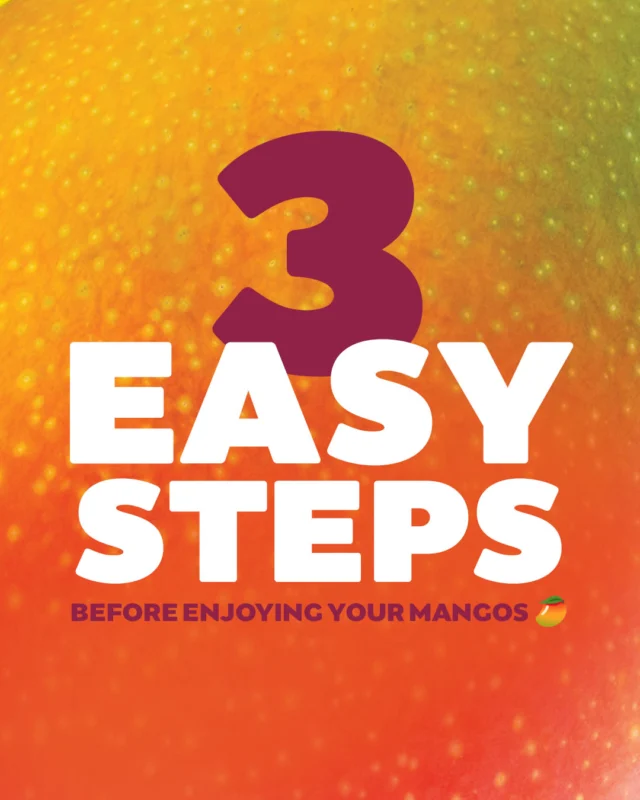 Prior to eating your mango, it’s important that you know how to clean it! Just like all other fruits and vegetables, you should be cleaning your mangos before consumption even though you’re not eating the outside skin.🥭

Follow these simple steps and then you'll be ready to enjoy your mango!